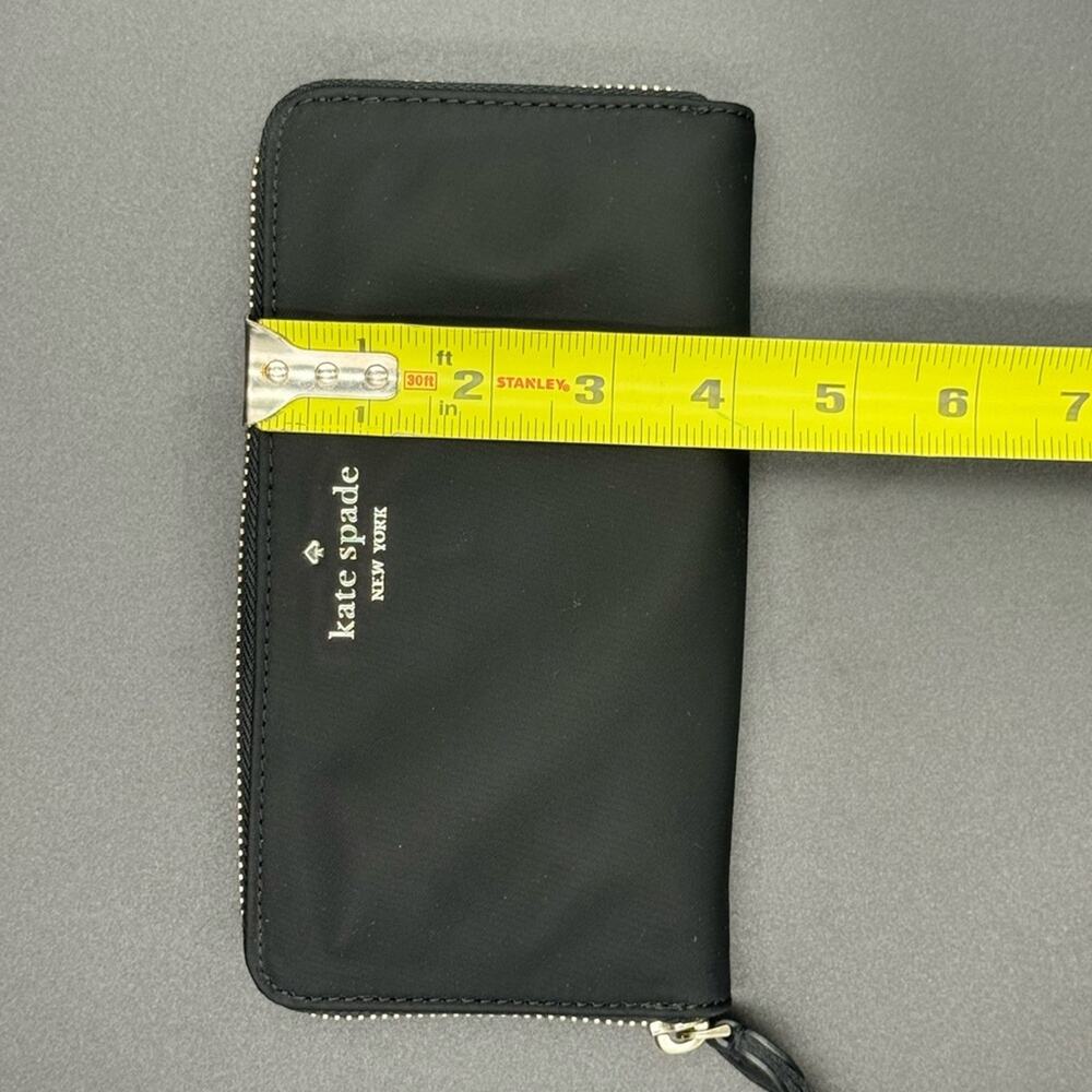 Kate Spade Black Nylon Zip-Around Wallet - Picture 9 of 9